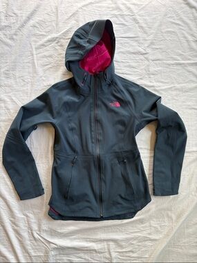 The North Face Apex Flex Gore-Tex Hooded Jacket Charcoal & Pink Women’s XS
